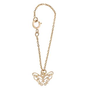 آویز ساعت طلا 18 عیار زنانه زرمان مدل zmw0260 طرح پروانه