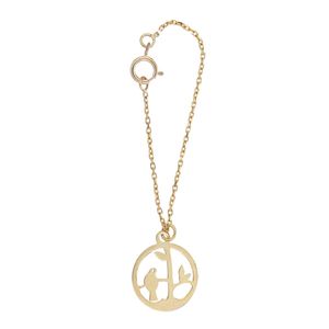 آویز ساعت طلا 18 عیار زنانه طرح شاخه و پرنده کد sg389