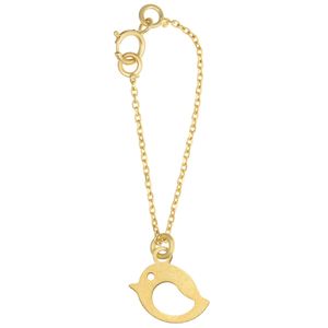 آویز ساعت طلا 18 عیار زنانه طرح پرنده کد sg426