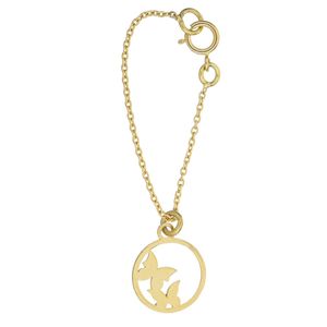 آویز ساعت طلا 18 عیار زنانه طرح پروانه کد sg375