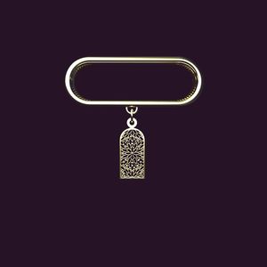 آویز ساعت طلا 18 عیار زنانه مدوپد مدل اسلیمی کد sb1 1135