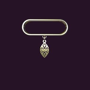 آویز ساعت طلا 18 عیار زنانه مدوپد مدل اسلیمی کد sc1 1134