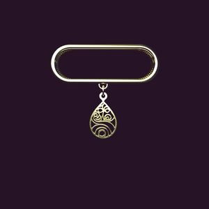 آویز ساعت طلا 18 عیار زنانه مدوپد مدل اشک کد sc1 1092