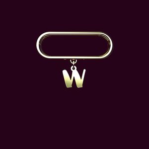 آویز ساعت طلا 18 عیار زنانه مدوپد مدل حرف w کد sl1 1354