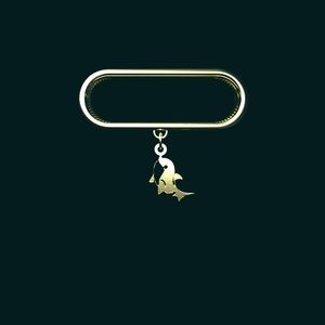 آویز ساعت طلا 18 عیار زنانه مدوپد مدل دلفین کد sg1 1831