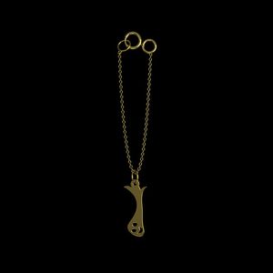 آویز ساعت طلا 18 عیار زنانه مدوپد مدل هالووین کد ca17876