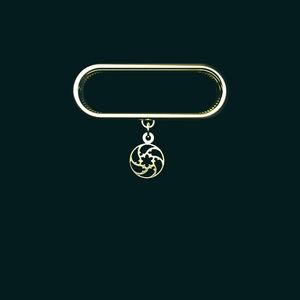 آویز ساعت طلا 18 عیار زنانه مدوپد مدل هندسی کد sg1 1596