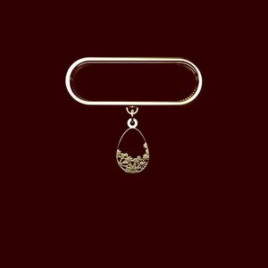 آویز ساعت طلا 18 عیار زنانه مدوپد مدل گل کد sf1 1307