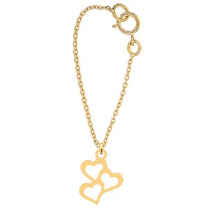 آویز ساعت طلا 18 عیار زنانه کرابو طرح سه قلب مدل kr9006