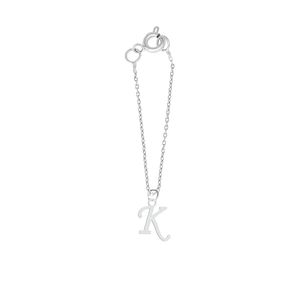 آویز ساعت نقره زنانه هایکا طرح حرف k مدل n.ha 46