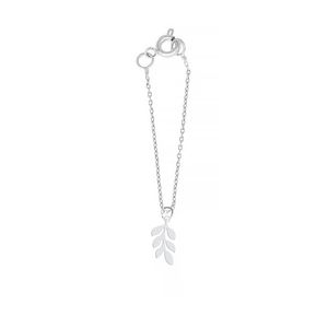 آویز ساعت نقره زنانه هایکا طرح شاخه برگ مدل n.ha 75