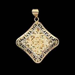 آویز طلا کم اجرت ۱۸ عیار زنانه گالری طلا و شمش برلیان مدل لوزی