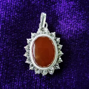 آویز گردنبند زنانه سلین کالا مدل عقیق سرخ ce agh6