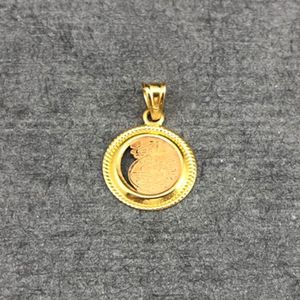 آویز گردنبند طلا 18 عیار دخترانه دوست خوب مدل dk865
