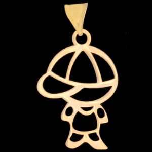 آویز گردنبند طلا 18 عیار دخترانه طلای مستجابی کد 684