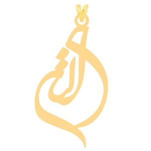 آویز گردنبند طلا 18 عیار دخترانه کرابو طرح الناز مدل kr30888
