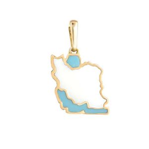 آویز گردنبند طلا کم اجرت 18 عیار زنانه طلای ترنم کد 55