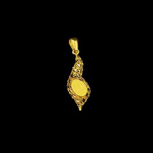 آویز گردنبند طلا کم اجرت 18 عیار زنانه ناریا مدل افرا کد 002