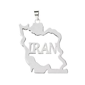 آویز گردنبند نقره رزالیا مدل ایران کد rsmwg 2