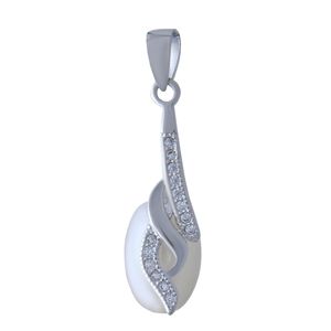 آویز گردنبند نقره زنانه بازرگانی میلادی کد pkr 099