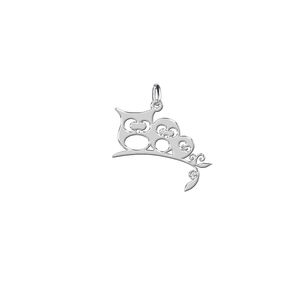 آویز گردنبند نقره زنانه ترمه 1طرح جغد کد e380