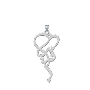 آویز گردنبند نقره زنانه ترمه1 طرح فریبا کد l52
