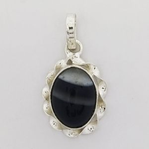 آویز گردنبند نقره زنانه سلین کالا مدل عقیق سلیمانی ce as165
