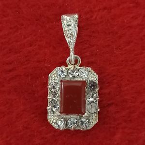 آویز گردنبند نقره زنانه سلین کالا مدل عقیق کد ce ag8