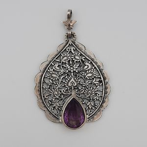 آویز گردنبند نقره زنانه مدل 20147