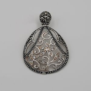 آویز گردنبند نقره زنانه مدل 585