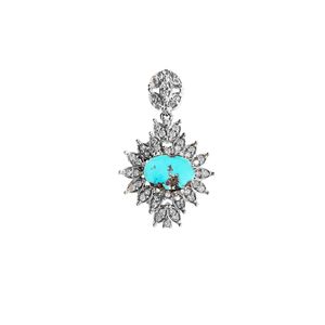 آویز گردنبند نقره زنانه مدل zock 100174
