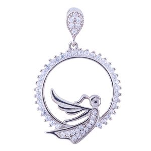 آویز گردنبند نقره زنانه مدل آنجل amt_m091