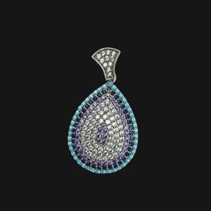 آویز گردنبند نقره زنانه مدل اشک کد 002