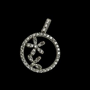 آویز گردنبند نقره زنانه مدل جواهری کد 003