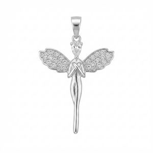 آویز گردنبند نقره زنانه مدل فرشته a.z12201