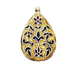 آویز گردنبند نقره زنانه مدل میناکاری 017