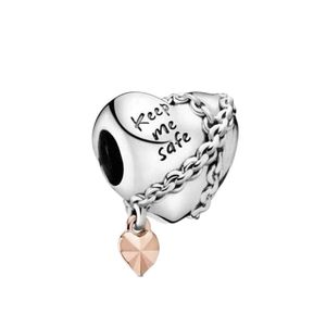 آویز گردنبند نقره زنانه پاندورا مدل chained hearts 65195