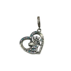 آویز گردنبند نقره زنانه پاندورا مدل crystal unicorn pendant 65340