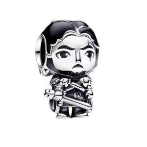 آویز گردنبند نقره زنانه پاندورا مدل game of thrones jon snow 6532