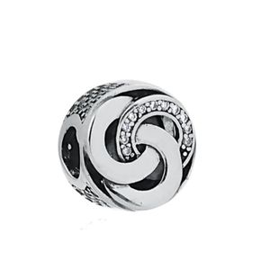 آویز گردنبند نقره زنانه پاندورا مدل interlinked circle 65238
