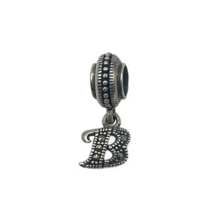 آویز گردنبند نقره زنانه پاندورا مدل letter b pendant 65396