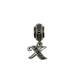 آویز گردنبند نقره زنانه پاندورا مدل letter x pendant 65412