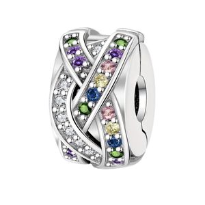 آویز گردنبند نقره زنانه پاندورا مدل long luck stopper clip 65268