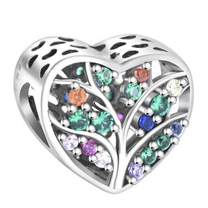 آویز گردنبند نقره زنانه پاندورا مدل love heart family tree 65250