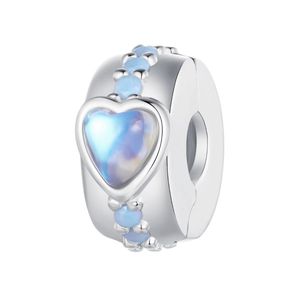 آویز گردنبند نقره زنانه پاندورا مدل magic heart clip 65261