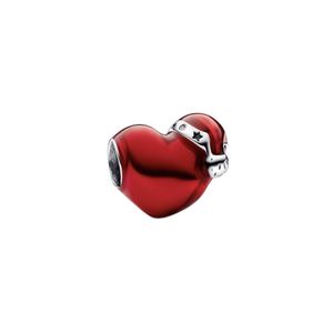 آویز گردنبند نقره زنانه پاندورا مدل metallic christmas heart 65170