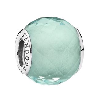 آویز گردنبند نقره زنانه پاندورا مدل petit facets blue charm 65116