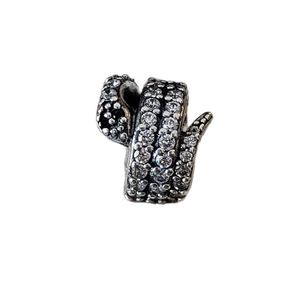 آویز گردنبند نقره زنانه پاندورا مدل sparkling snake 6549