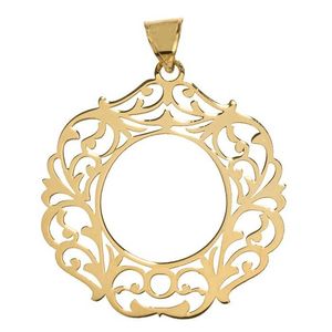 آویز گردنبند نقره طرح دایره کد 01