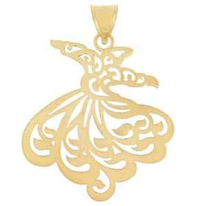 آویز گردنبند نقره طرح رقص سماع کد 01